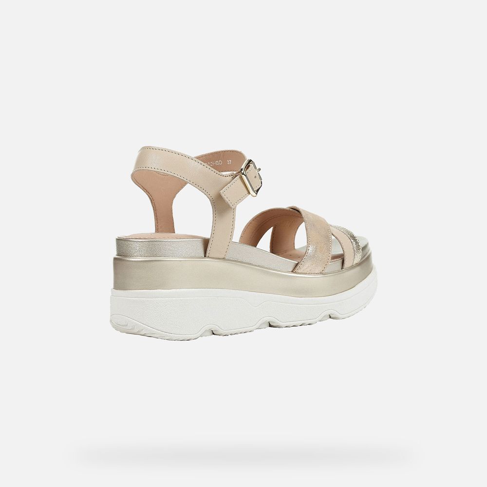 Geox Bayan Sandalet Altın - Gardenia - UGF-849260